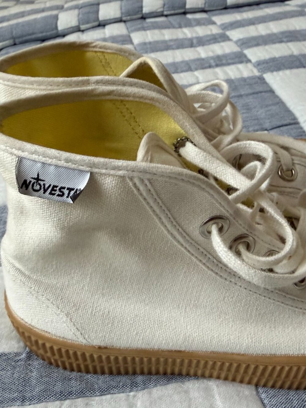 Novesta Star Dribble Sneaker, Cream, EU 37, US 6.5 - Picture 3 of 7